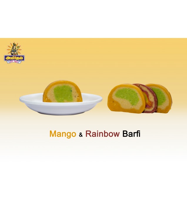 Mango  Rainbow Barfi
